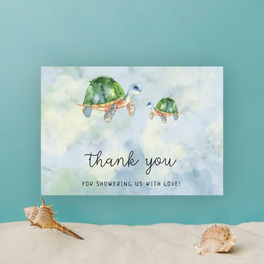 Zeeschildpad - babyshower bedankt