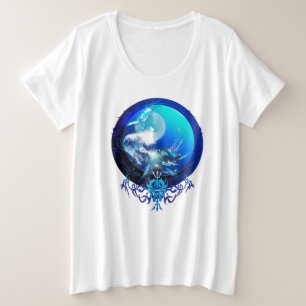 ZEESCHILDPAD BLAUWE MAAN RACE GROTE MAAT T-SHIRT