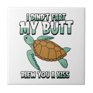 Zeeschildpad Grappig Tegeltje
