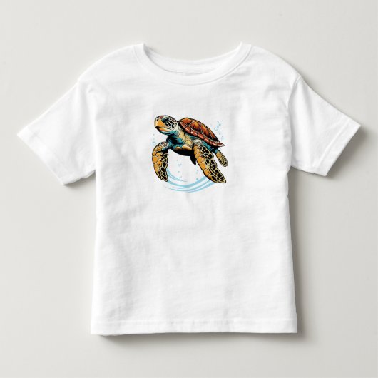Zeeschildpad Kinder Shirts (Voorkant)