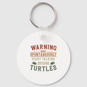 Zeeschildpad Landschildpad Waarschuwing Mei Kopiër Sleutelhanger