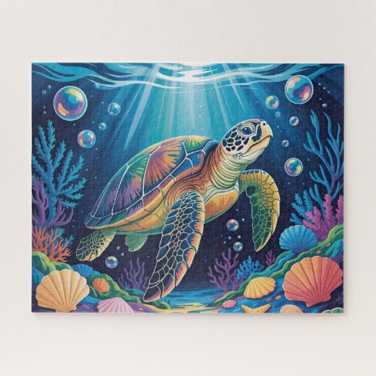 Zeeschildpad Legpuzzel (Horizontaal)