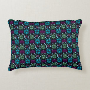 Zeeschildpad & Lotus Bloem Patroon Accent Kussen