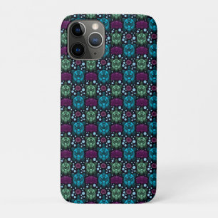 Zeeschildpad & Lotus Bloem Patroon iPhone 11 Pro Hoesje