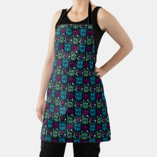 Zeeschildpad & Lotus Bloem Patroon Schort