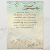 Zeeschildpad Moderne Kust Oceaan Strand Draaikolke Flyer (Achterkant)