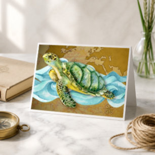 Zeeschildpad Notitiekaart