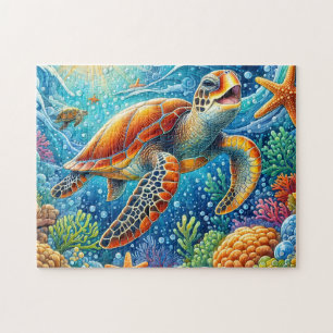 Zeeschildpad Oceaanrif Legpuzzel