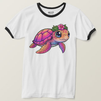 Zeeschildpad Ringer T-shirt