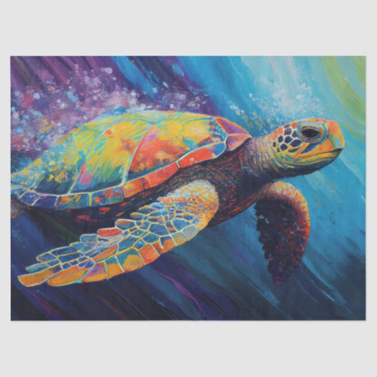 Zeeschildpad Tissuepapier (Voorkant)