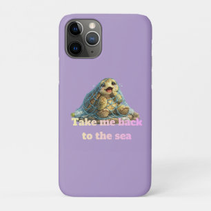 Zeeschildpad Vast in Visnet en Plasticvervuiling iPhone 11 Pro Hoesje