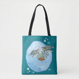 Zeeschildpadden BFFs - Persoonlijke Cadeaus voor B Draagtas