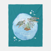 Zeeschildpadden BFFs - Persoonlijke Cadeaus voor B Fleece Deken (Voorkant)