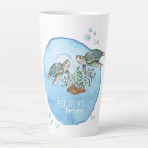 Zeeschildpadden BFFs - Persoonlijke Cadeaus voor B Latte Mok