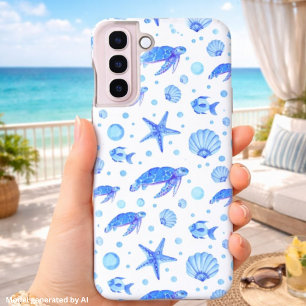 Zeeschildpadden en Schelpen - Oceaangeïnspireerd D Samsung Galaxy Hoesje