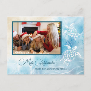 Zeeschildpadden Mele Kalikimaka Kerstmis Naam Briefkaart