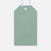 Zeeschuim Gestreepte Fluwelen Diamantbomen Cadeaulabel (Achterkant)