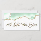 Zeeschuim groene agaat cadeaubon (Voorkant)