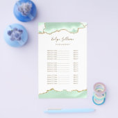 Zeeschuim groene agaat prijslijst flyer (Enkel)