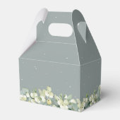 Zeeschuim Groene Snowberry + Eucalyptus Winter Bru Bedankdoosjes (Achterkant)