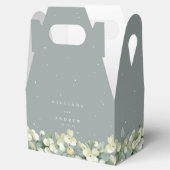 Zeeschuim Groene Snowberry + Eucalyptus Winter Bru Bedankdoosjes (Geopend)