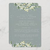 Zeeschuim Groene Snowberry + Eucalyptus Winter Bru Programma (Voorkant / Achterkant)