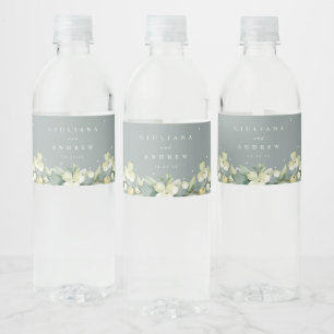 Zeeschuim Groene Snowberry + Eucalyptus Winter Bru Waterfles Etiket