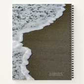 Zeeschuim Strand Bijbeltekst Spiraal Notebook Notitieboek (Achterkant)