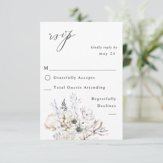 Zeeshellen en Floral-wittekruid met RSVP 3 (Staand voorkant)