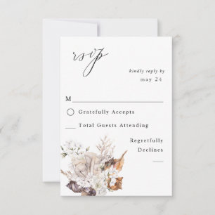 Zeeshellen en Floral-wittekruid met RSVP Kaartje