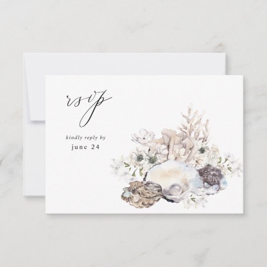 Zeeshellen en witte flora met gemiddelde RSVP 2 (Voorkant)