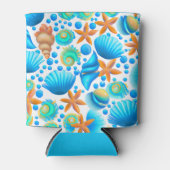 Zeeshells en zeeduivel blikjeskoeler (Voorkant)