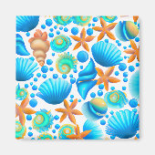 Zeeshells en zeeduivel magneet (Voorkant)