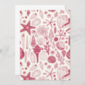 Zeeshells in Viva Magenta - Kleur van het jaar 202 (Voorkant / Achterkant)