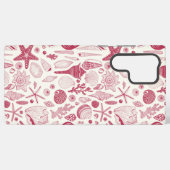 Zeeshells in Viva Magenta - Kleur van het jaar 202 Samsung Galaxy Hoesje (Achterkant horizontaal)