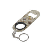 Zeeshells kuststrand mini flessenopener (Achterkant Gekanteld)