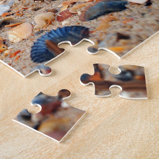 Zeeshells op de strand Puzzle Legpuzzel (Zijkant)