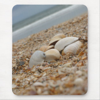 Zeeshells op het strand mousepad-kwaliteitskorting muismat