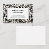 Zeeshells Zwart-wit Visitekaartje (Voorkant / Achterkant)