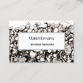 Zeeshells Zwart-wit Visitekaartje (Voorkant)