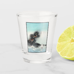 Zeeslag bij Dragon's Fury om Mount Fuji, Japan Shot Glas