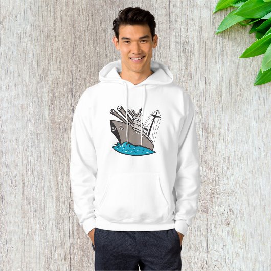 Zeeslag Mannen Hoodie