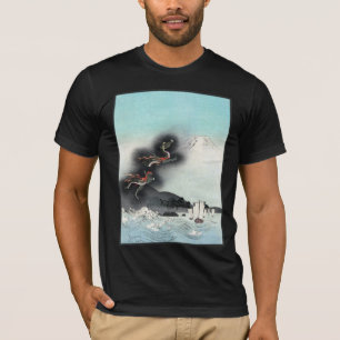 Zeeslag van de Drakenwoede voor Mount Fuji, Japan T-shirt
