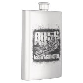 Zeeslag Washington Hip Flask Flacon (Rechts)