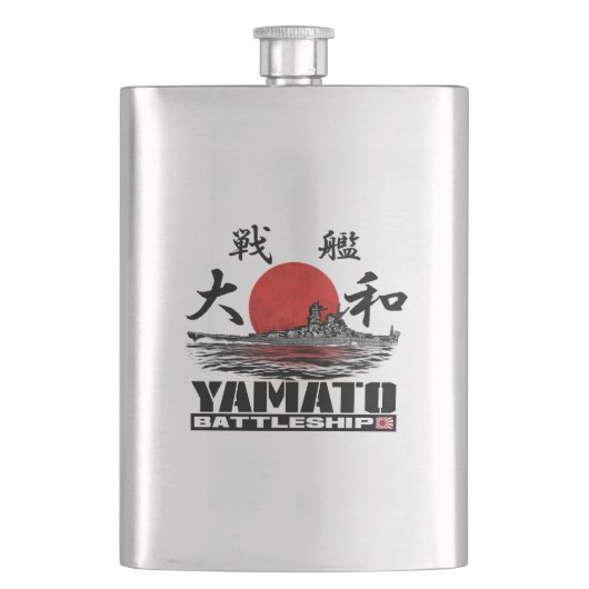 Zeeslag Yamato Classic Flask Classic Flask Flacon (Voorkant)