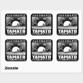 Zeeslag Yamato Square Sticker Sticker (Vel)