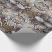 Zeeslagenpatroon, aangepaste tekst met liefde cadeaupapier (Hoek)