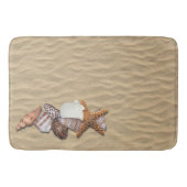 Zeeslagers en strand zand badmat (Voorkant)