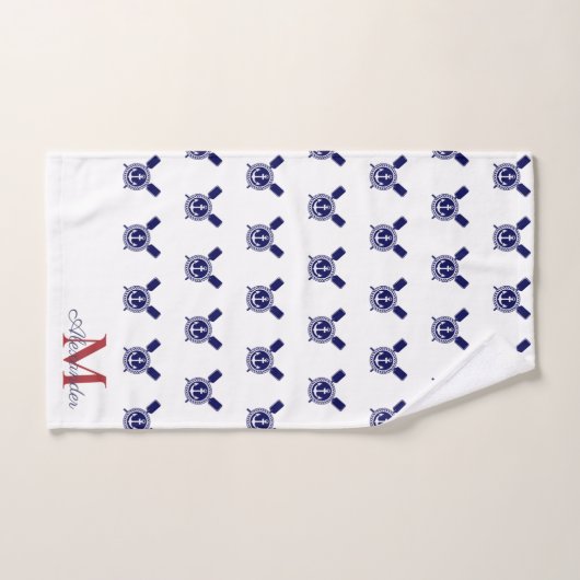 Zeeslagroodblauw Bad Handdoek (Handdoek)