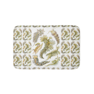 Zeeslakken door Ernst Haeckel, Vintage Nudibranchi Badmat